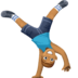 🤸🏽‍♂️ man cartwheeling: medium skin tone display on Facebook